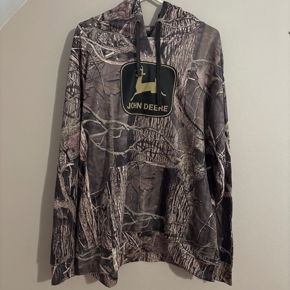 John Deere Men’s Hoodie XL Brown Camo - Picture 1 of 3